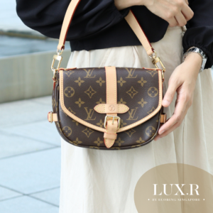 Saumur BB Brown Monogram Coated Canvas RFID
